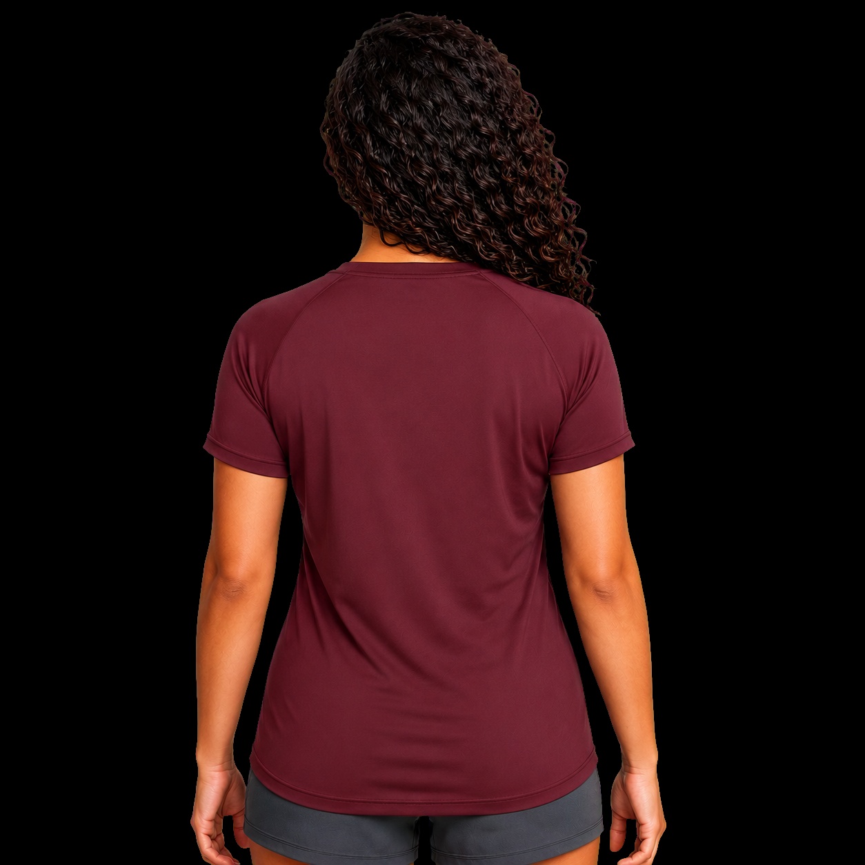 Camiseta feminina cristã dry-fit wine com o versículo Deus é Por Nós — IDE 16:15