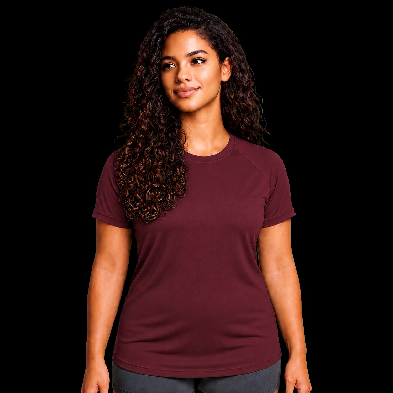 Camiseta feminina cristã dry-fit wine com o versículo Deus é Por Nós — IDE 16:15